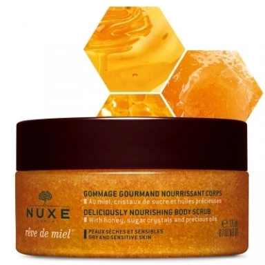 Nuxe Reve de Miel Deliciously Nourishing Body Scrub Нежный питательный скраб для тела фото 2