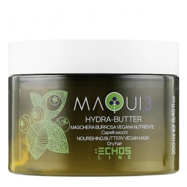 Echosline MAQUI 3 VEGAN MASK Натуральная питательная маска для сухих волос с маслом Ши  Маки 3 фото 1