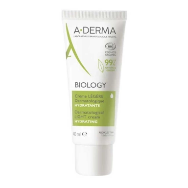 A-Derma Биолоджи Крем лёгкий дерматологический увлажняющий для хрупкой кожи Biology Crème Légère Dermatologique Hydratante фото 1