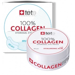 TETE Гидроколлагеновые патчи для глаз с гиалуроновой кислотой 100% Collagen hydrogel eye patch