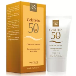 Tegoder Cosmetics Солнцезащитный крем особого действия с тональным эффектом (Gold Skin SPF 50)