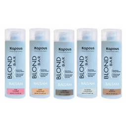 Kapous Blond Bar Toning Balsam Питательный оттеночный бальзам для оттенков блонд, 200 мл
