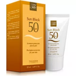 Tegoder Cosmetics Солнцезащ. крем для лица с фактором защиты S.P.F. 50 (Sun Block SPF50)