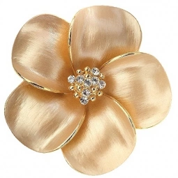 Charmelle Брошь Цветок золотой с кристаллами Swarovski BH 1774
