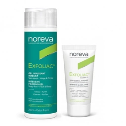 Noreva Exfoliac Kit Набор для лица (интенсивный пенящийся гель + крем Глобал 6)