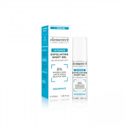 Elementrē Ночной гель эксфолиант с комплексом кислот GLYCOLIC, LACTIC & SALICYLIC ACIDS - INTENSE EXFOLIATING NIGHT GEL