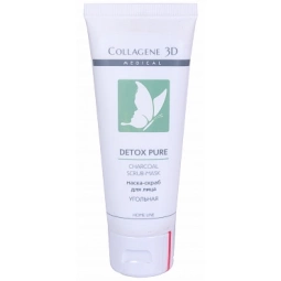 Medical Collagene 3D Маска-скраб угольная DETOX PURE DETOX PURE Charcoal Scrub Mask