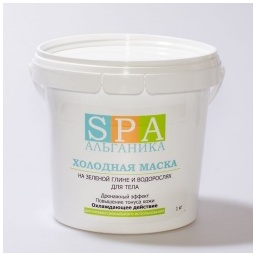Альганика Холодная маска на зеленой глине и водорослях