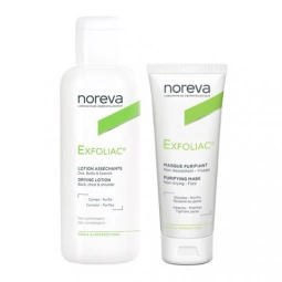 Noreva Exfoliac Kit Набор для лица (лосьон с высоким содерж АНА + очищающая маска)