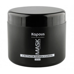 Kapous Питательная восстанавливающая маска для волос с экстрактом пшеницы и бамбука