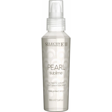 Selective Professional Pearl Sublime Ultimate Luxury Light Sensation Spray Спрей для придания блеска с экстрактом жемчуга для всех типов волос фото 1