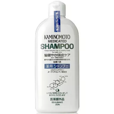 Kaminomoto Medicated Shampoo B&P Лечебный шампунь против выпадения волос и перхоти фото 1