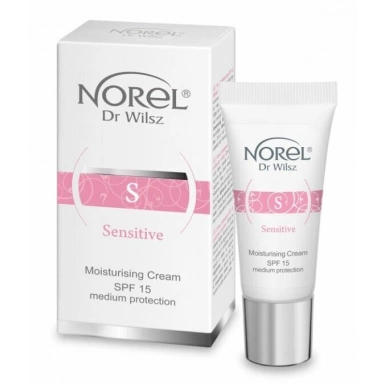 Norel Dr. Wilsz Увлажняющий, защитный крем для чувствительной кожи, склонной к куперозу с SPF 15 Sensitive Moisturizing medium protection cream SPF 15 фото 1