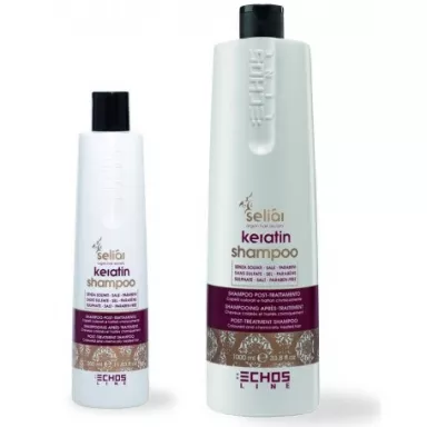 Echosline Восстанавливающий шампунь с маслом Аргании и кератином Seliar Keratin Shampoo фото 1