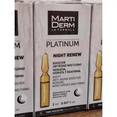 MartiDerm Platinum Night renew МартиДерм Платинум Концентрированная сыворотка «Ночное восстановление» фото 4