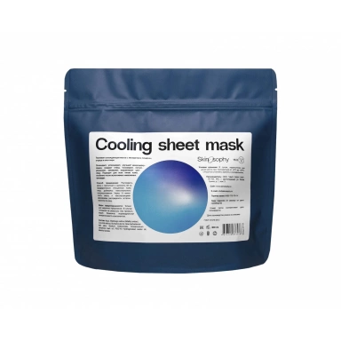 Skinosophy Тканевая охлаждающая маска с экстрактами люцерны, огурца и алоэ вера Cooling Sheet Mask фото 2
