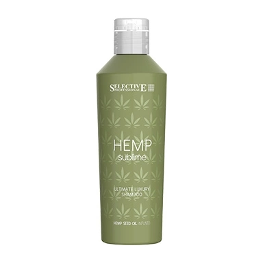 Selective Professional Hemp Sublime Ultimate Luxury Shampoo Увлажняющий шампунь с малом семян конопли для сухих и поврежденных волос фото 1