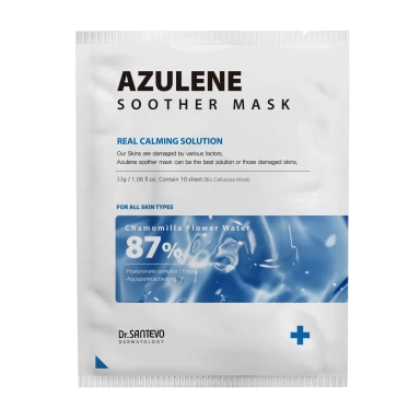 Dr. Santevo Тканевая Увлажняющая Маска с Азуленом Azulene Soother Mask  фото 1