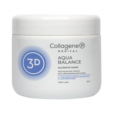 Medical Collagene 3D Альгинатная маска для увлажнения кожи Aqua Balance Alginate mask for skin moisturizing Aqua Balance фото 2