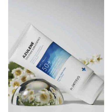 Dr. Santevo Azulen Soother Sun Essence Успокаивающая солцезащитная эссенция SPF50+/PA+++ фото 2