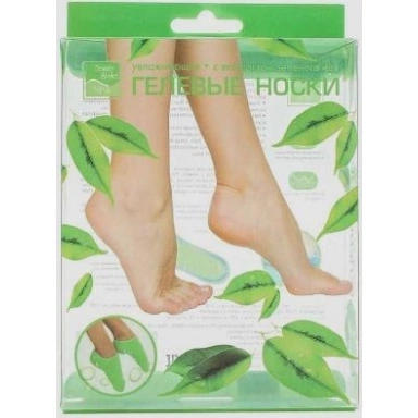 Beauty Style Гелевые "носочки" увлажняющие с экстрактом зеленого чая   фото 1