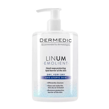 Dermedic Линум Эмолиент Мыло жидкое для рук Linum Emolient hand soap фото 1