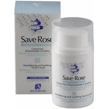 Histomer Дневной крем против купероза с маслом ши Biogena Save Rose Facial Cream фото 1