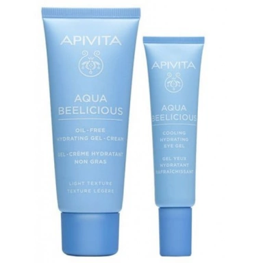 Apivita Aqua Beelicious Набор Аква Билишес Легкий крем-гель + крем для глаз со скидкой -40% фото 1