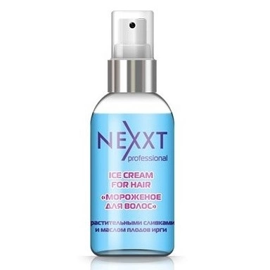 Nexxt Professional Ice Cream For Hair Сливочный флюид Мороженное для волос с растительными сливками и маслом плодов ирги фото 1