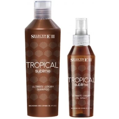 Selective Professional Tropical Sublime Kit Набор для волос (шампунь-гель для кожи и волос+защитное масло-спрей) фото 1