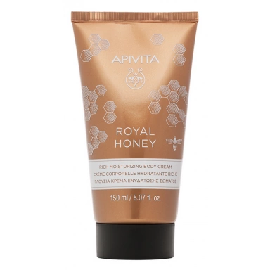 Apivita Royal Honey Rich Moisturizing Body Cream Насыщенный увлажняющий крем для тела Королевский мед фото 1