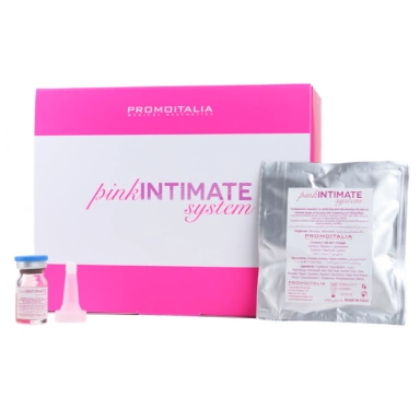 Promoitalia Pink Intimate System Отбеливающая пилинг-система для химического ремоделирования кожи деликатных зон лица и тела фото 1