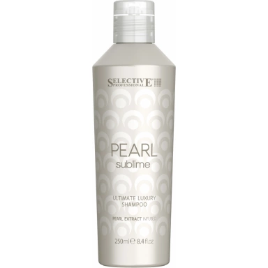 Selective Professional Pearl Sublime Ultimate Luxury Shampoo Шампунь с экстрактом жемчуга для придания блеска светлым и химически обработанным волосам фото 1
