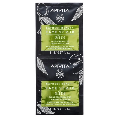 Apivita Express Beauty Face Scrub Olive Deep Exfoliation Интенсивный скраб-эксфолиант для лица с Оливой фото 1
