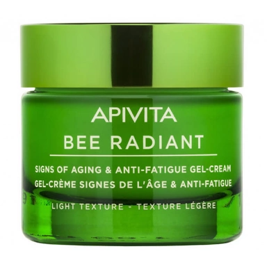 Apivita Bee Radiant Signs of Aging and Anti-Fatigue Gel-Cream Гель-крем против признаков старения и усталости кожи с легкой текстурой фото 1