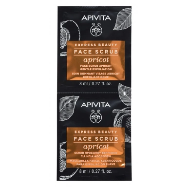 Apivita Express Beauty Face Scrub Apricot Gentle Exfoliation Скраб-эксфолиант для лица деликатный с Абрикосом фото 1