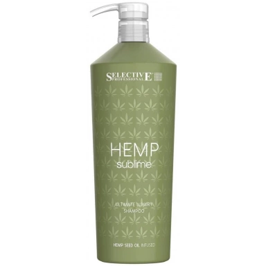 Selective Professional Hemp Sublime Ultimate Luxury Shampoo Увлажняющий шампунь с малом семян конопли для сухих и поврежденных волос фото 2