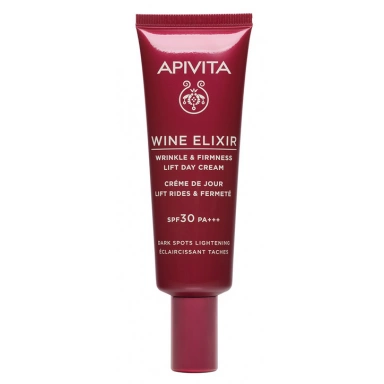 Apivita Wine Elixir Wrinkle and Firmness Lift Day Cream SPF30 Крем-лифтинг для повышения упругости и борьбы с морщинами SPF30, осветляющий пигментные пятна фото 1