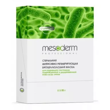 Mesoderm Интенсивно регенирирующая биоцеллюлозная маска стерильная для всех типов кожи фото 1
