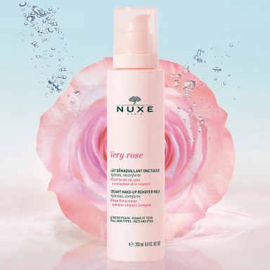 Nuxe Very Rose Creamy Make-up Remover Milk Молочко для снятия макияжа для лица и кожи вокруг глаз фото 2