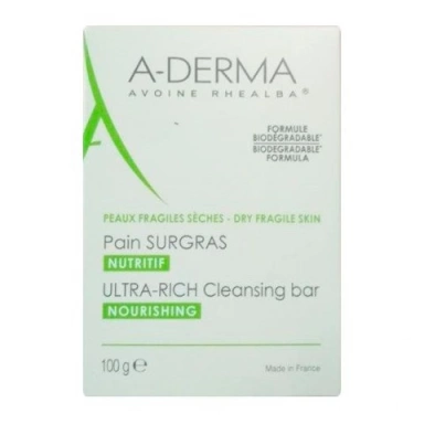 А-Дерма Мыло ультраобогащенное косметическое A-Derma Ultra-rich Cleansing Bar фото 1