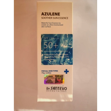 Dr. Santevo Azulen Soother Sun Essence Успокаивающая солцезащитная эссенция SPF50+/PA+++ фото 3