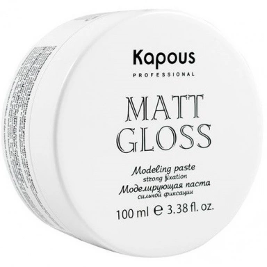 Kapous Matt Gloss Паста моделирующая сильной фиксации фото 1
