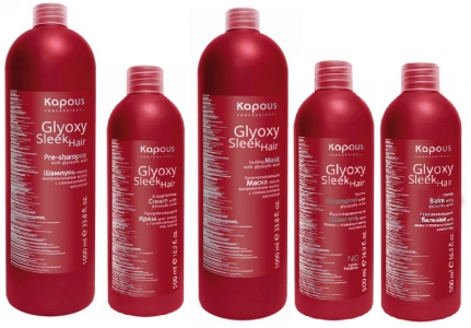 Kapous Professional GlyoxySleek Hair - Выпрямление волос на основе глиоксиловой кислоты